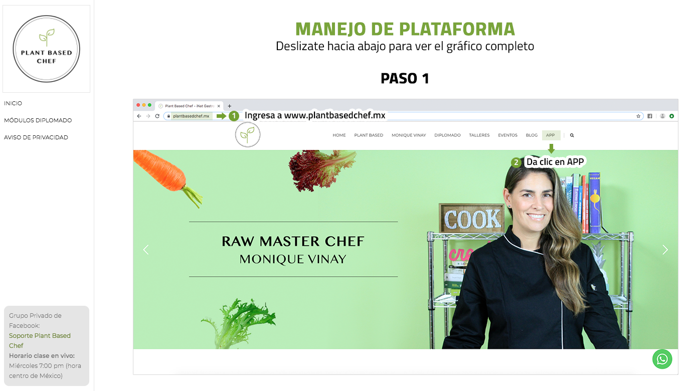 iNat Plataforma Plant Based Chef